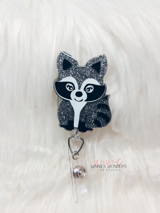Raccoon Badge Reel