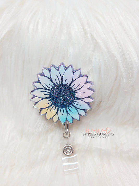 Sunflower Badge Reel