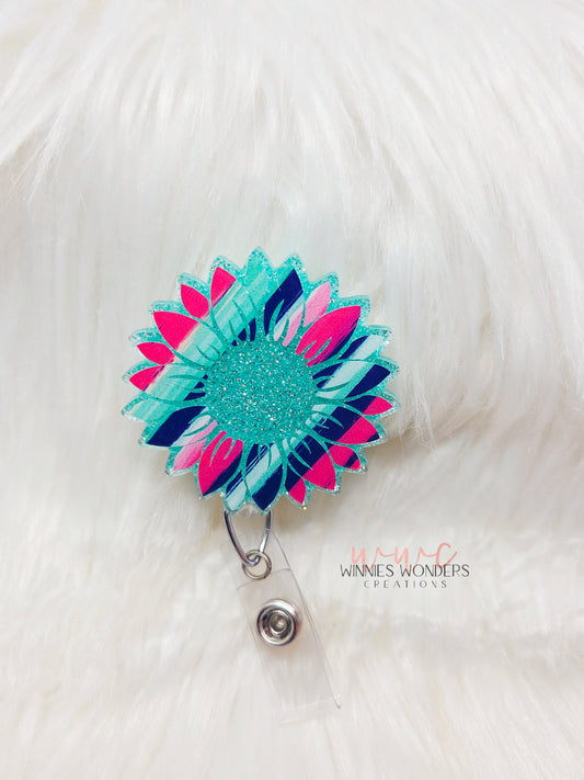 Sunflower Badge Reel