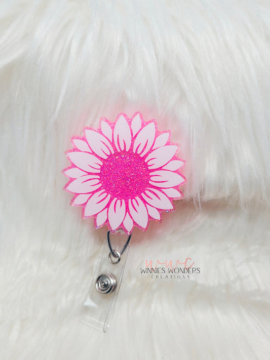 Sunflower Badge Reel