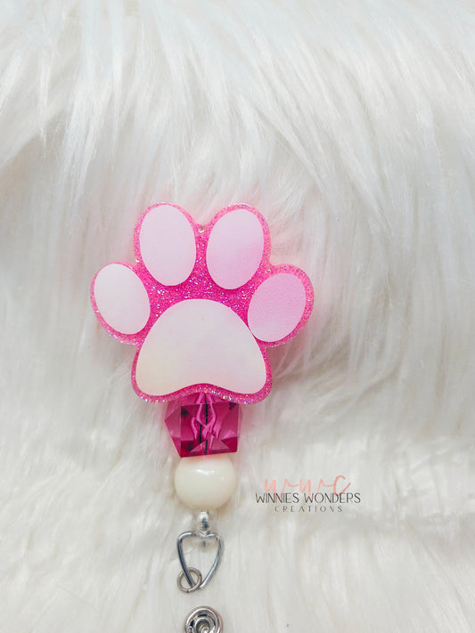 Paw Badge Reel