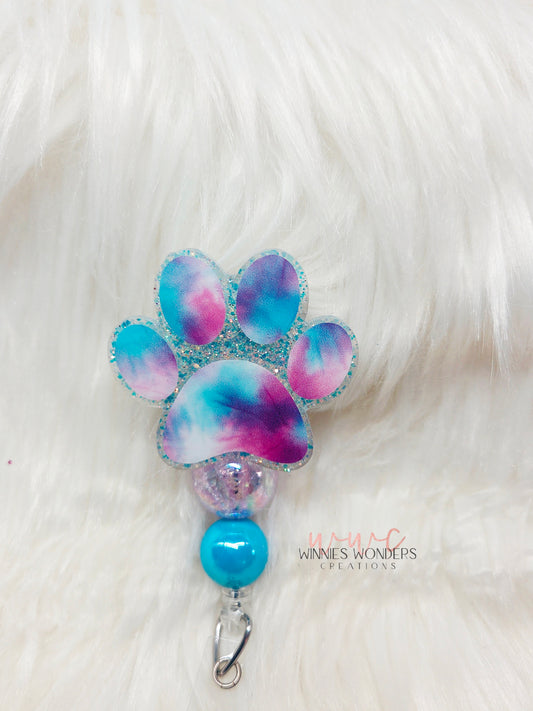 Paw Badge Reel