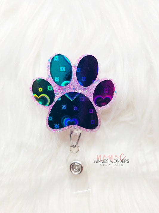 Paw Badge Reel