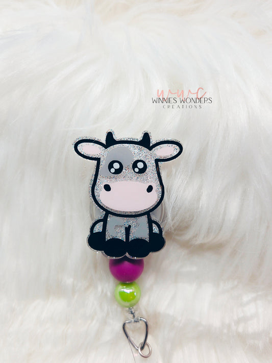Cow Badge Reel