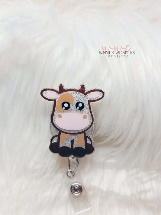 Cow Badge Reel
