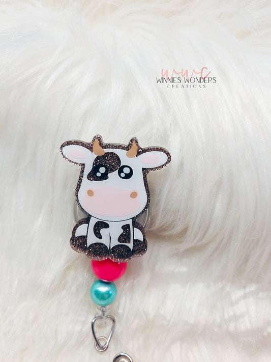 Cow Badge Reel