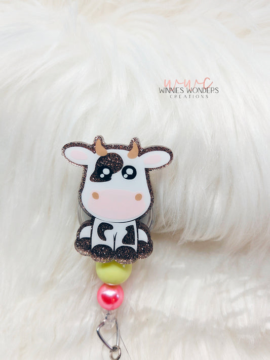 Cow Badge Reel