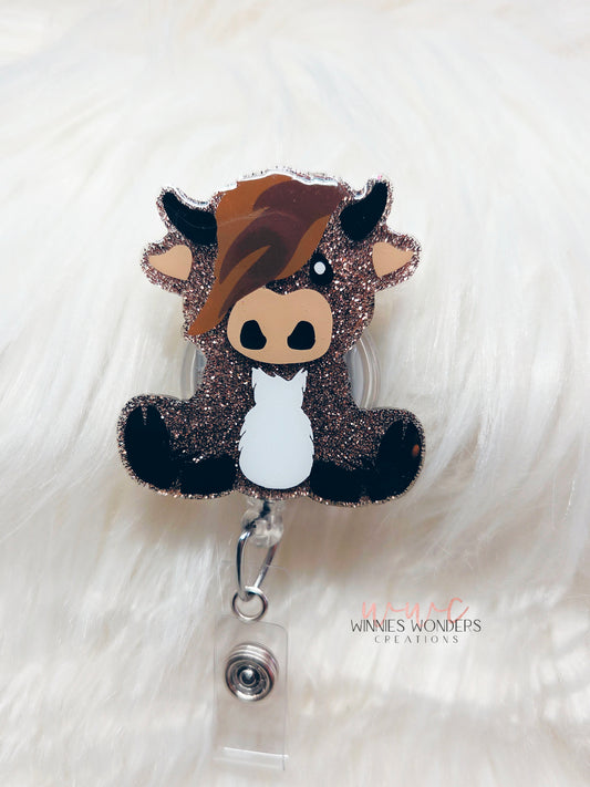 Highland Cow Badge Reel