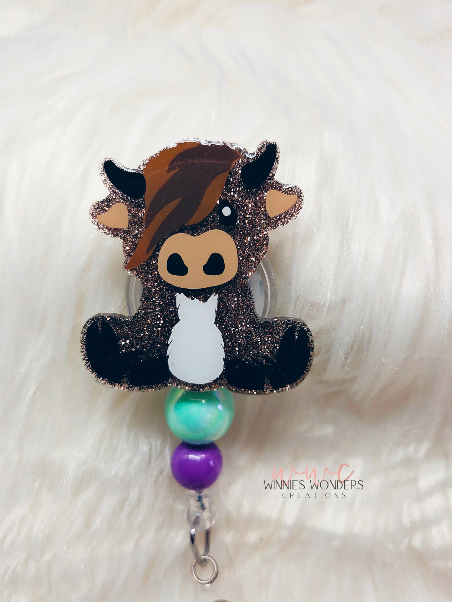 Highland Cow Badge Reel