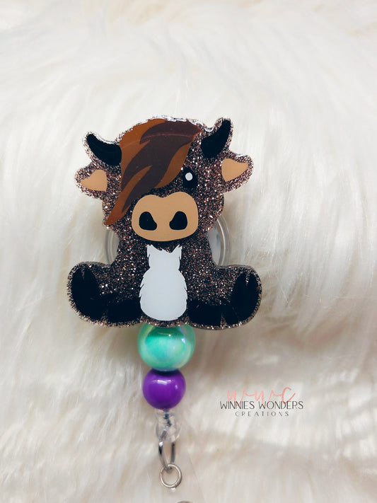 Highland Cow Badge Reel
