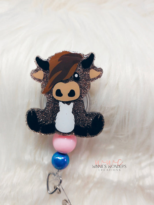 Highland Cow Badge Reel