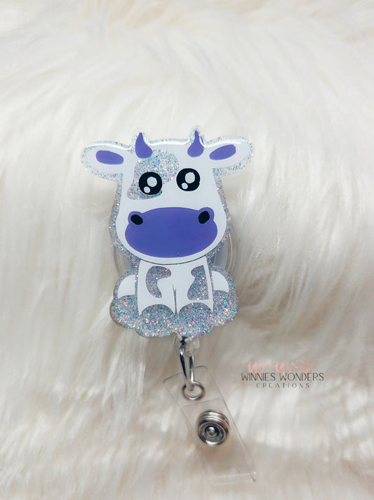 Purple Cow Badge Reel