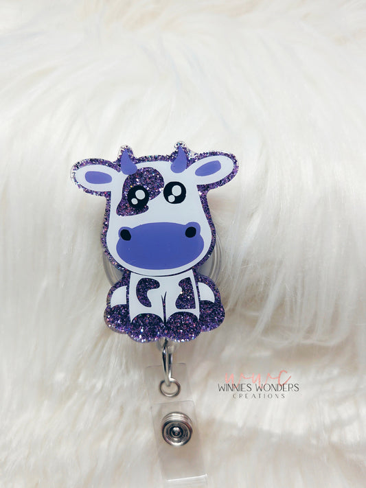 Purple Cow Badge Reel
