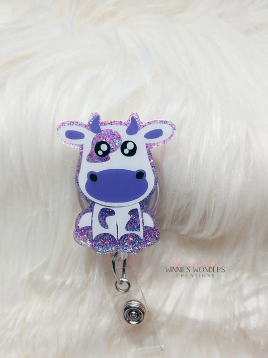 Purple Cow Badge Reel