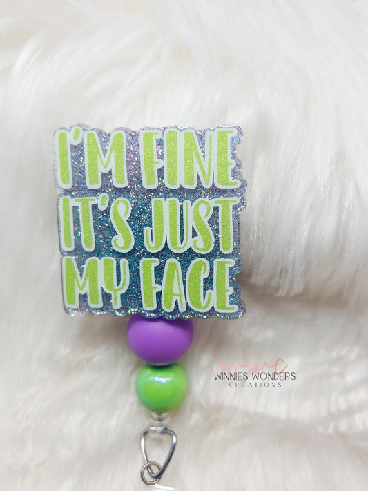 Just My Face Badge Reel