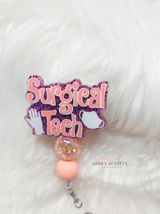 Surgical Tech Badge Reel
