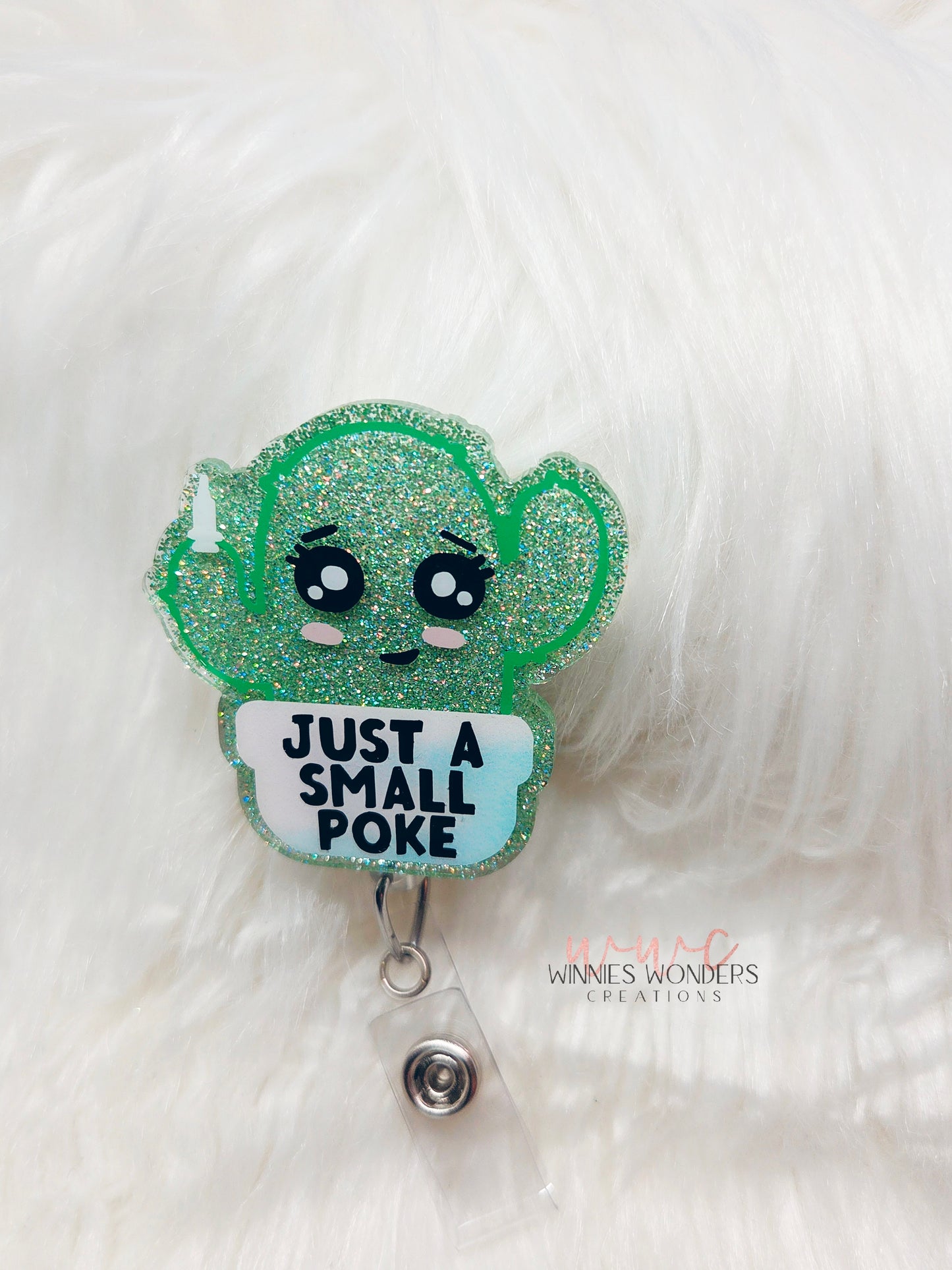 Just a Small Poke Badge Reel