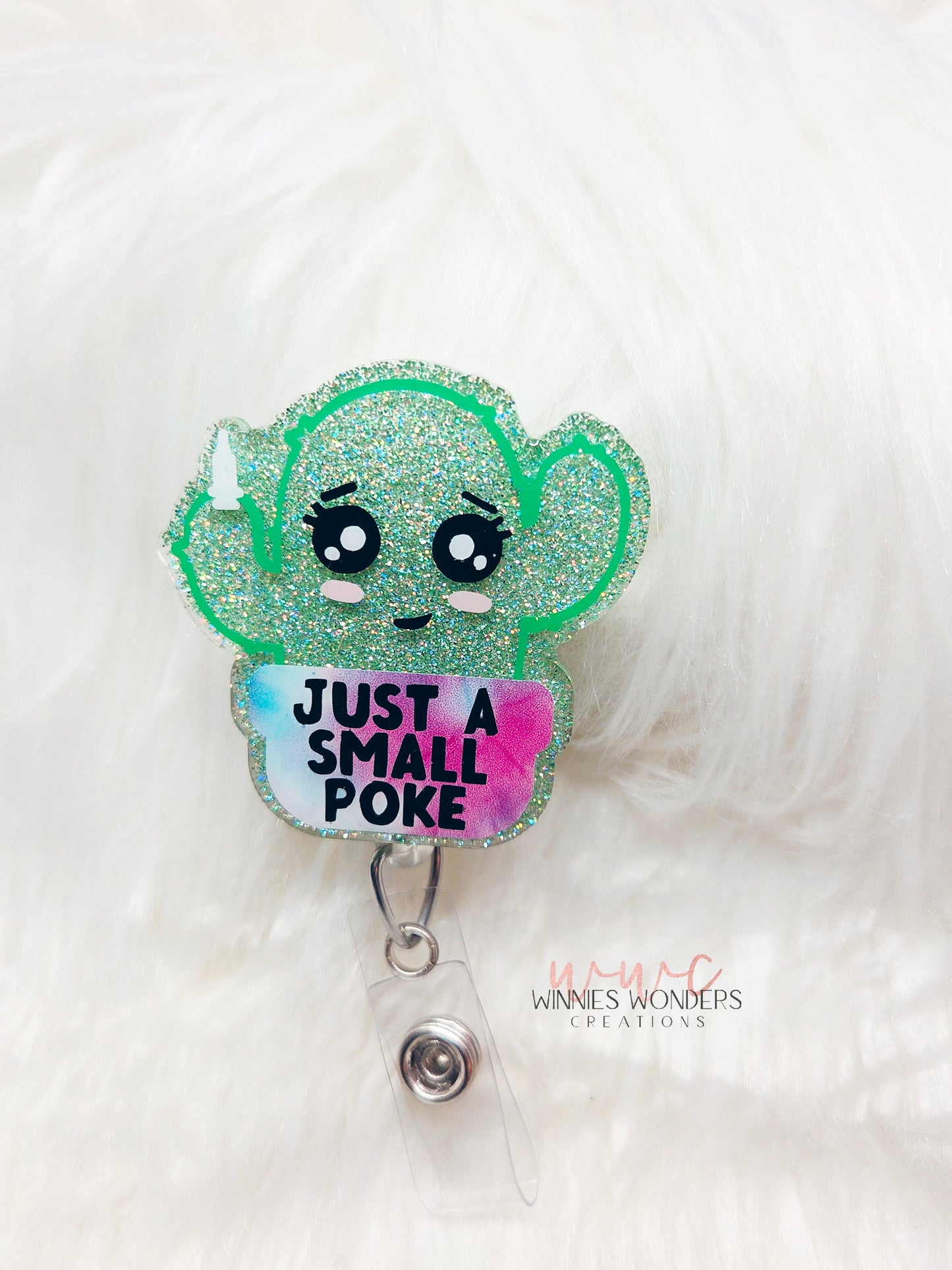 Just a Small Poke Badge Reel