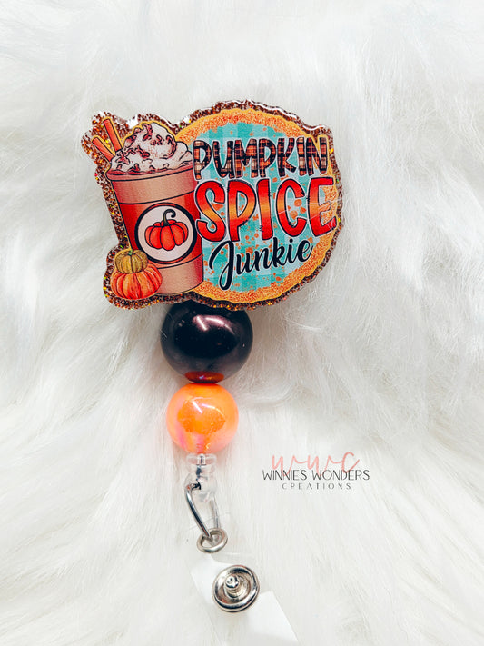Pumpkin Spice Junkie Badge Reel