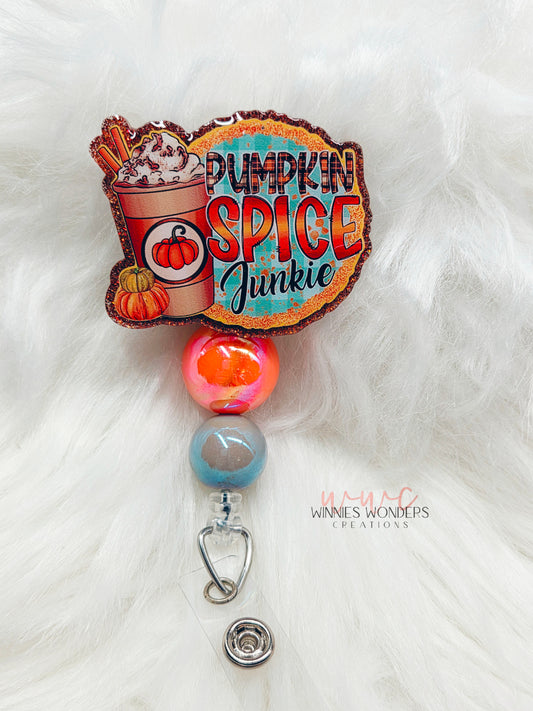 Pumpkin Spice Junkie Badge Reel