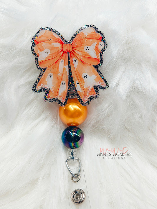 Halloween Bow Badge Reel