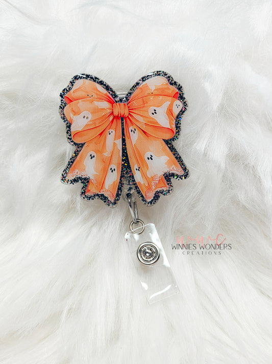 Halloween Bow Badge Reel