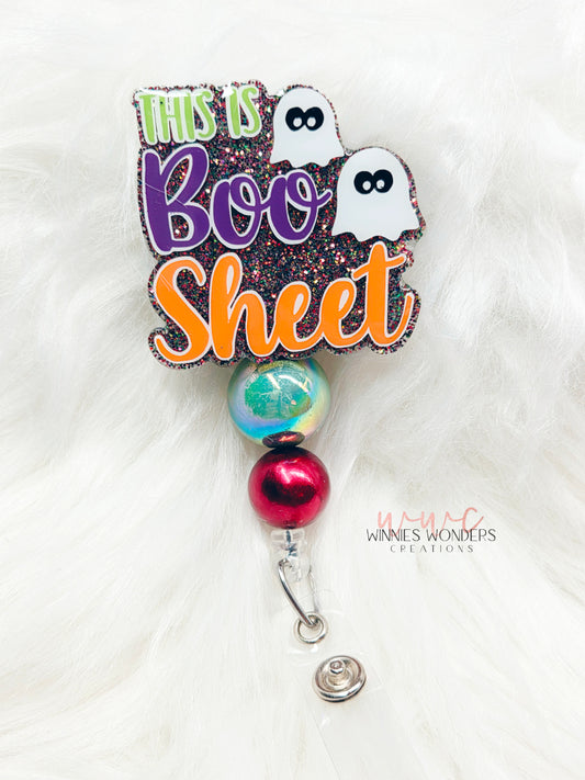 This is Boo Sheet Badge Reel
