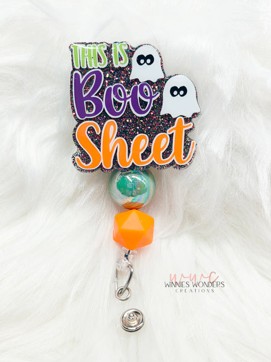 This is Boo Sheet Badge Reel