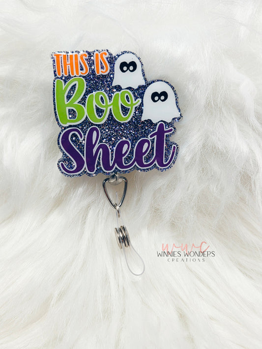 This is Boo Sheet Badge Reel