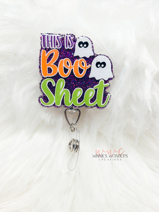 This is Boo Sheet Badge Reel