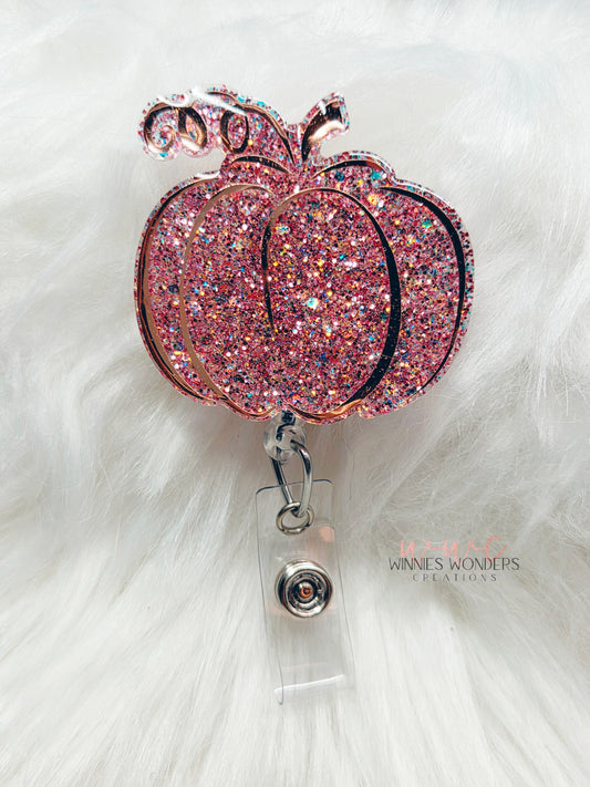 Cute Pumpkin Badge Reel