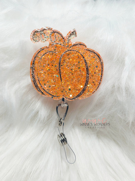 Cute Pumpkin Badge Reel
