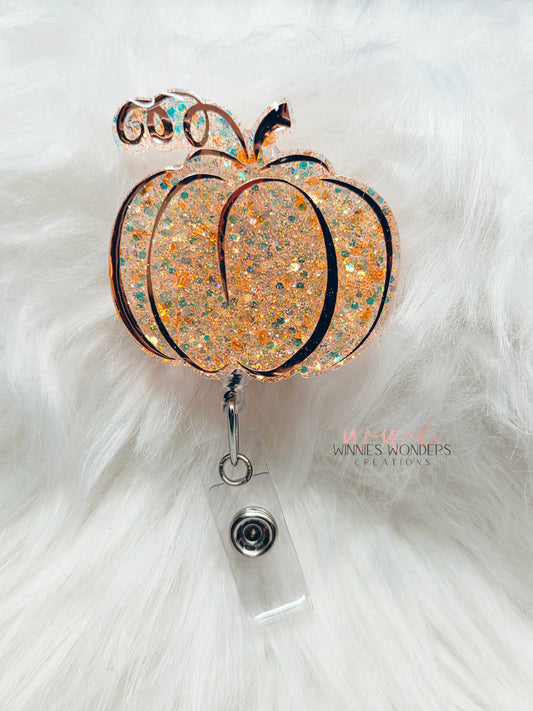 Cute Pumpkin Badge Reel