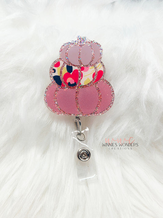Stacked Pumpkins Badge Reel