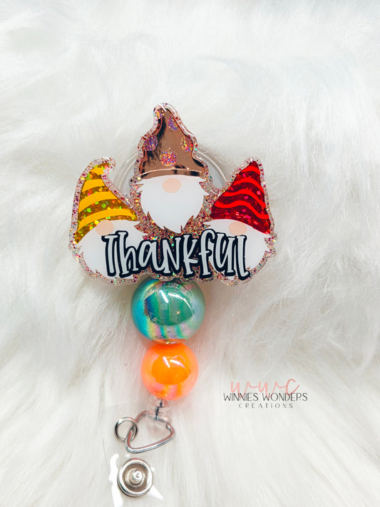 Thankful Gnomes Badge Reel