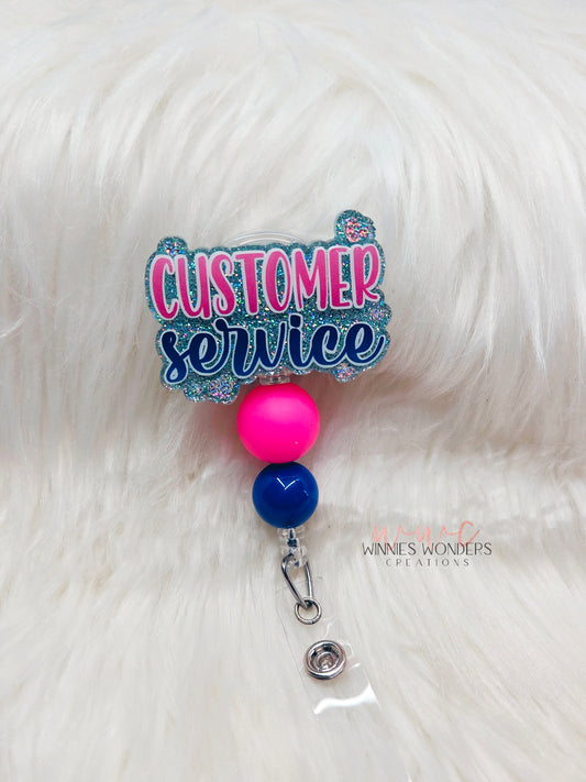 Customer Service Badge Reel