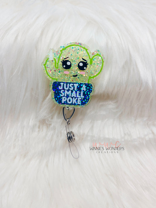 Just a Small Poke Badge Reel