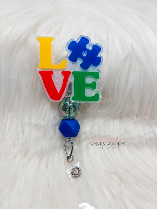 Autism Awareness Badge Reel