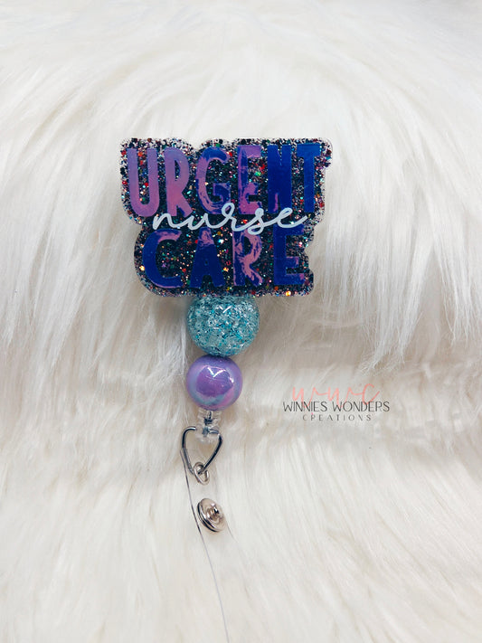 Urgent Care Nurse Badge Reel