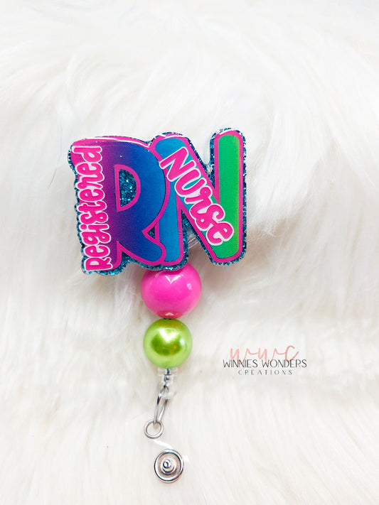 Registered Nurse Badge Reel