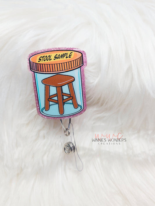 Stool Sample Badge Reel