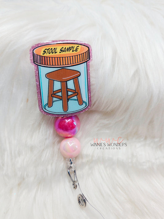 Stool Sample Badge Reel