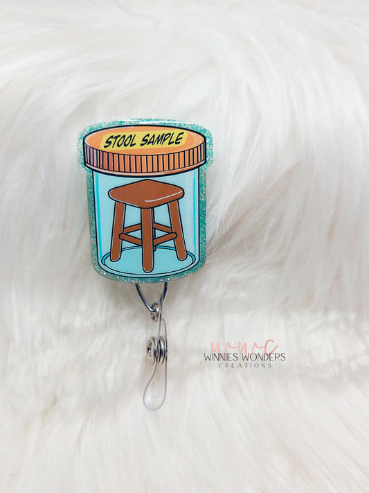 Stool Sample Badge Reel