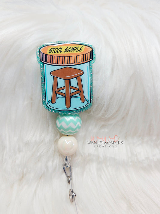 Stool Sample Badge Reel