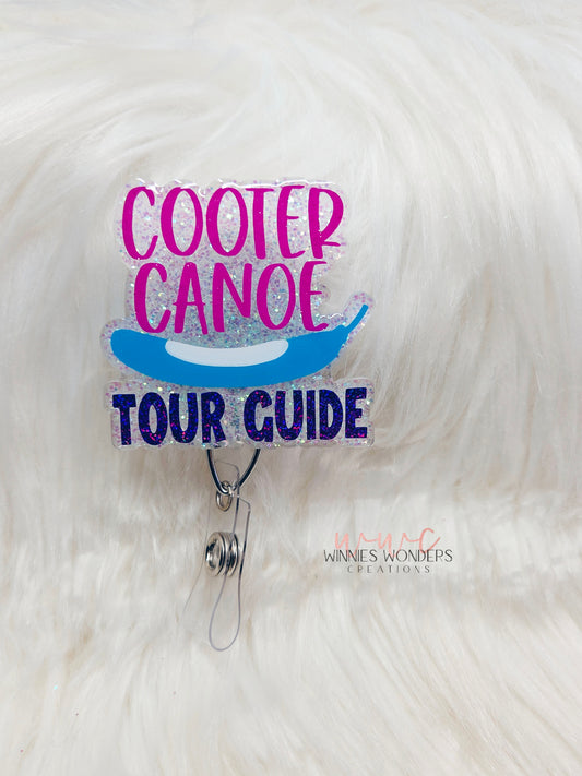 Cooter Canoe Badge Reel