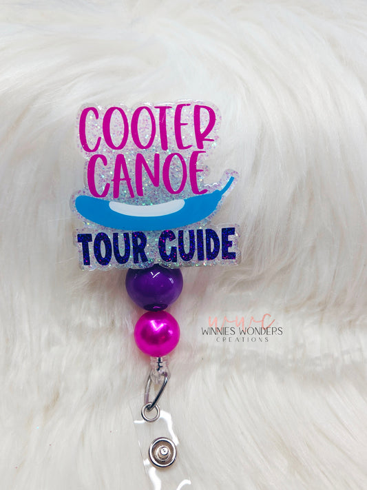 Cooter Canoe Badge Reel