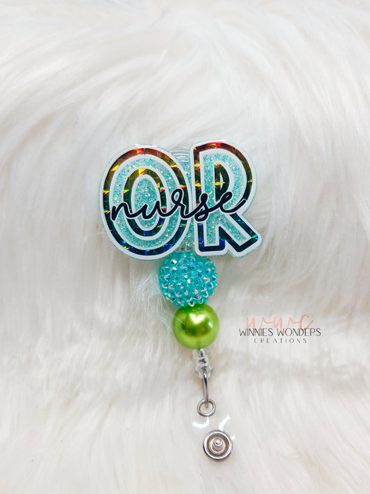 OR Nurse Badge Reel
