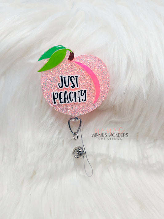 Just Peachy Badge Reel