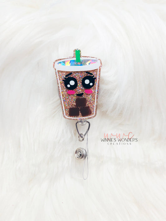 Iced Coffee Badge Reel