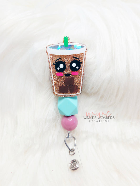 Iced Coffee Badge Reel
